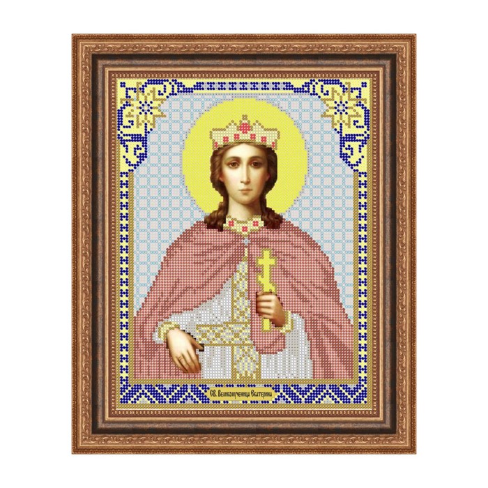 Схема для вышивки бисером "Святая Екатерина"