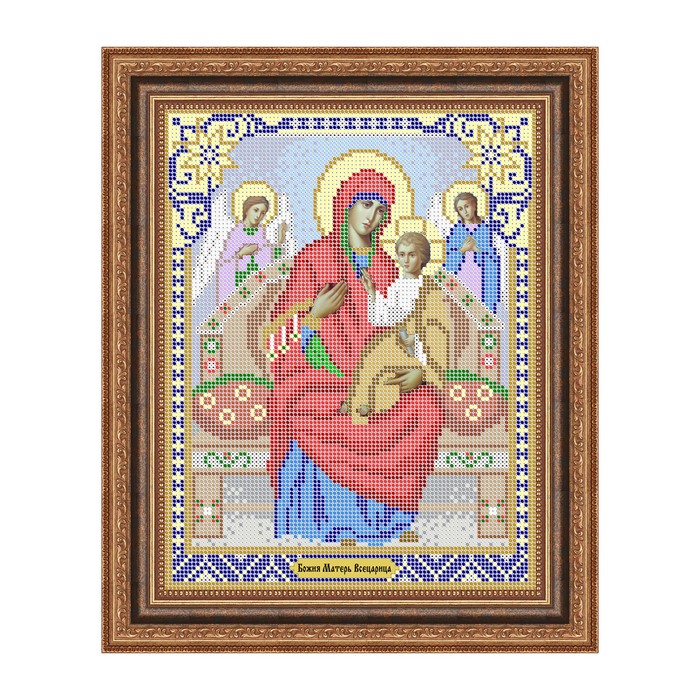 Схема для вышивки бисером "Икона Божьей Матери Всецарица"