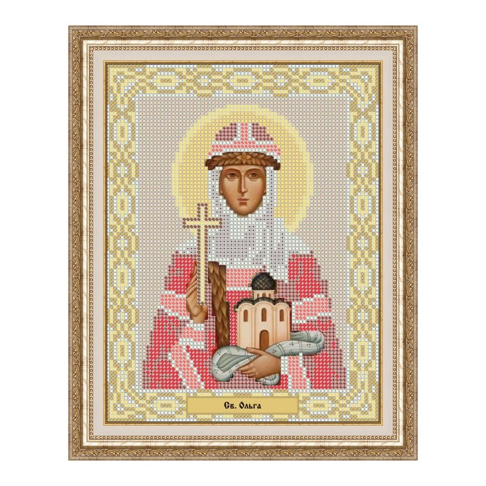 Схема для вышивки бисером "Святая Ольга"
