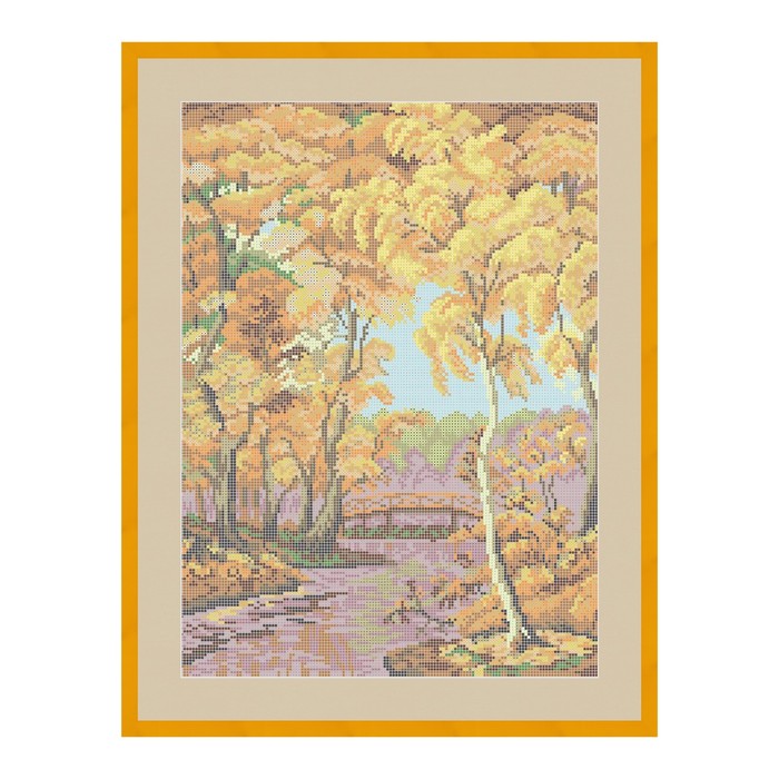 Схема для вышивки бисером "Золотая осень"