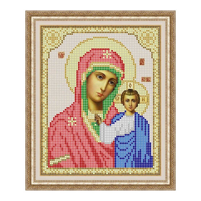 Схема для вышивки бисером "Казанская Божия Матерь"