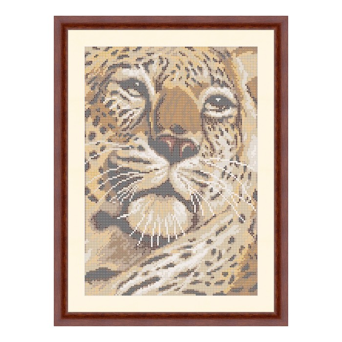 Схема для вышивки бисером "Леопард"