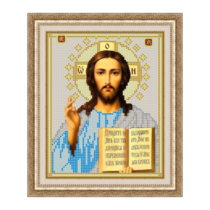 Схема для вышивки бисером "Господь Вседержитель", светлая