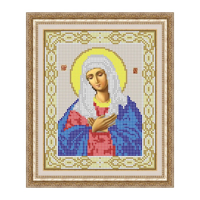 Схема для вышивки бисером "Икона Божией Матери Умиление"