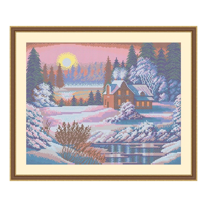 Схема для вышивки бисером "Зимний вечер"
