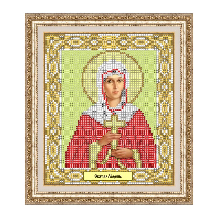Схема для вышивки бисером "Святая Марина"