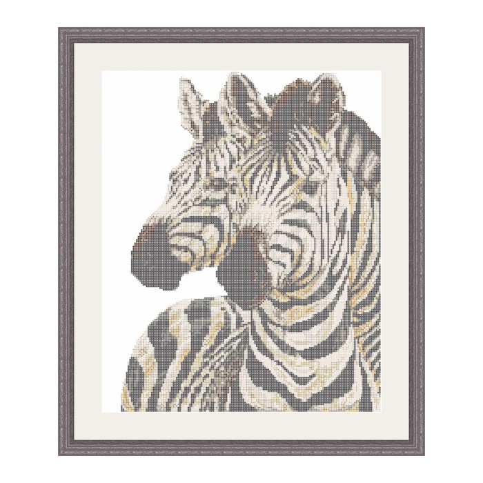 Схема для вышивки бисером "Зебры"
