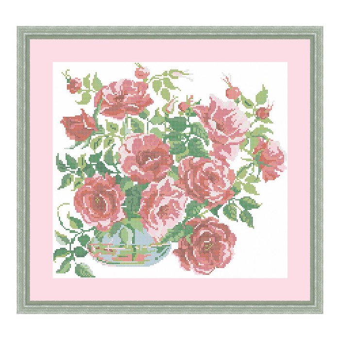 Схема для вышивки бисером "Букет лета"