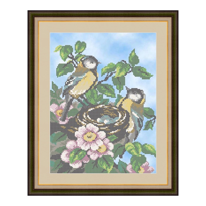 Схема для вышивки бисером "Птички"