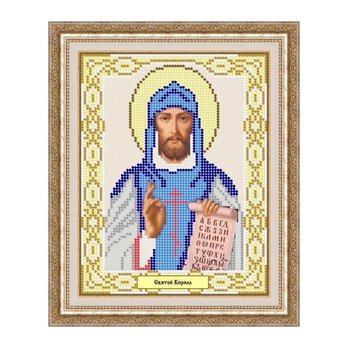 Схема для вышивки бисером "Святой Кирилл"