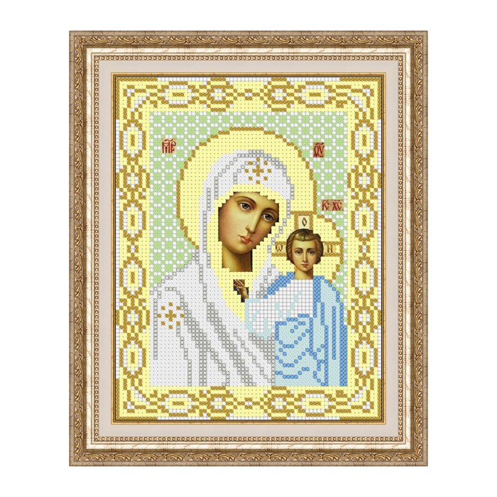 Схема для вышивки бисером "Казанская Божия Матерь"