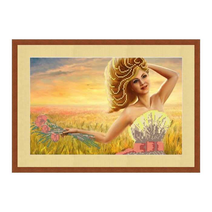 Схема для вышивки бисером "Дама осени"