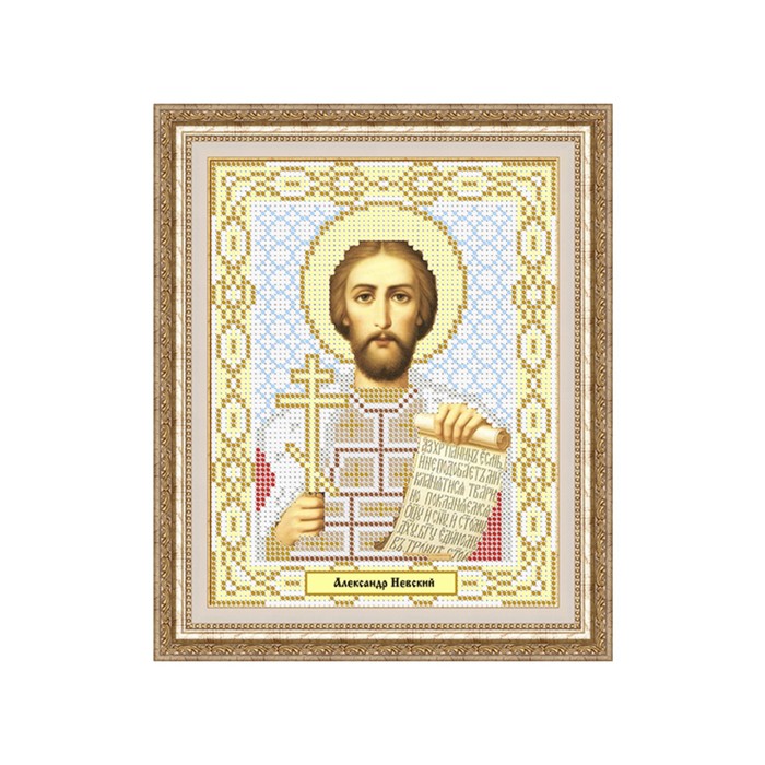 Схема для вышивки бисером "Святой Александр"
