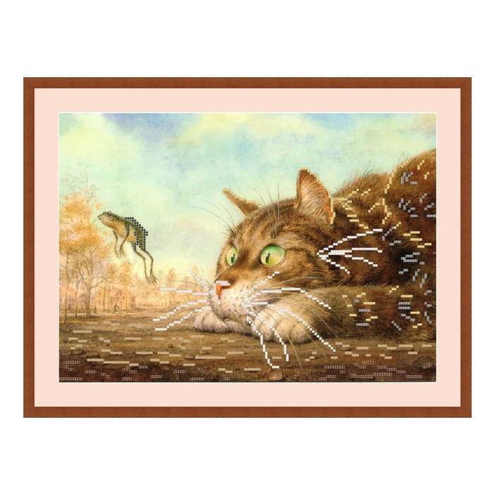 Схема для вышивки бисером "Вот это прыжок!"