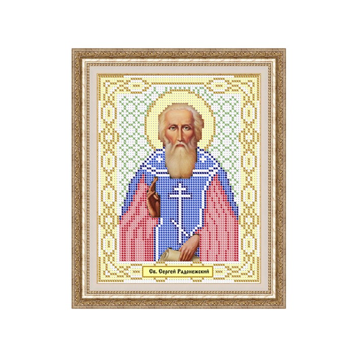 Схема для вышивки бисером "Святой Сергей Радонежский "