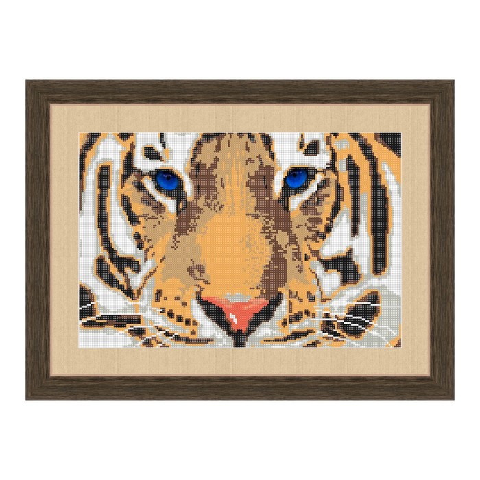 Схема для вышивки бисером "Взгляд тигра"