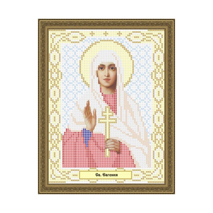 Схема для вышивки бисером "Святая Евгения"