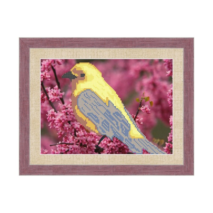 Схема для вышивки бисером "Птичка"