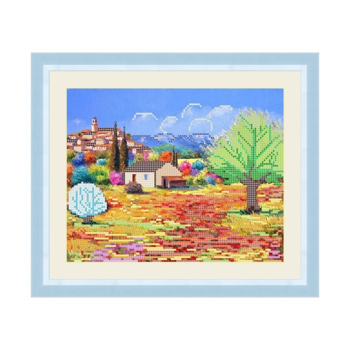 Схема для вышивки бисером "Яркий пейзаж"