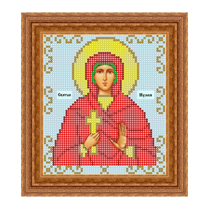 Схема для вышивки бисером "Святая Иулия"