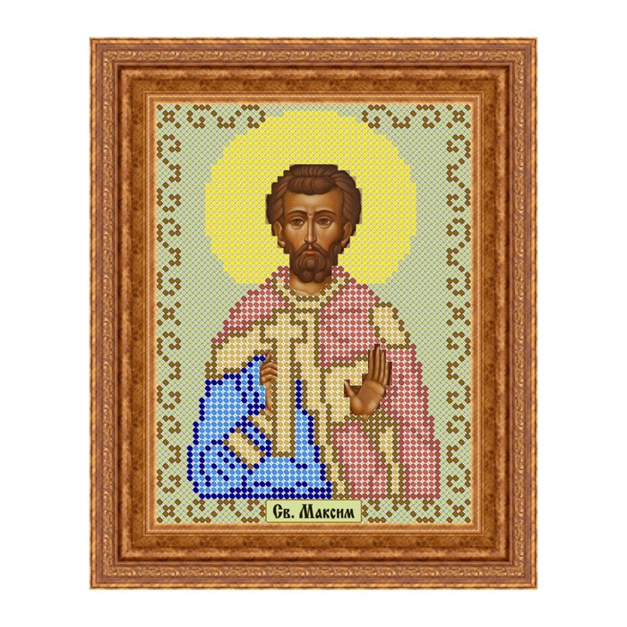 Схема для вышивки бисером "Святой Максим"