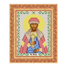 

Схема для вышивки бисером «Святой Игорь»