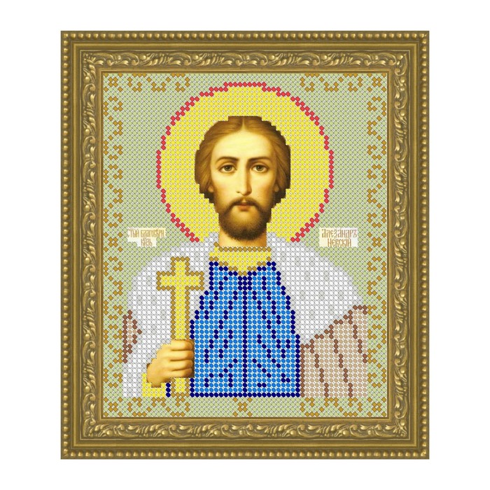 Схема для вышивки бисером "Святой Александр"