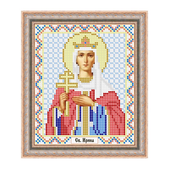 Схема для вышивки бисером "Святая Ирина"