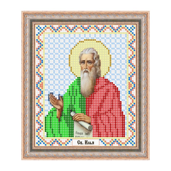 Схема для вышивки бисером "Святой Илья"