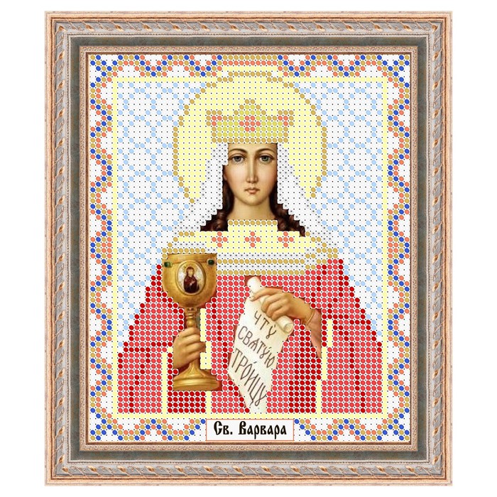 Схема для вышивки бисером "Святая Варвара"