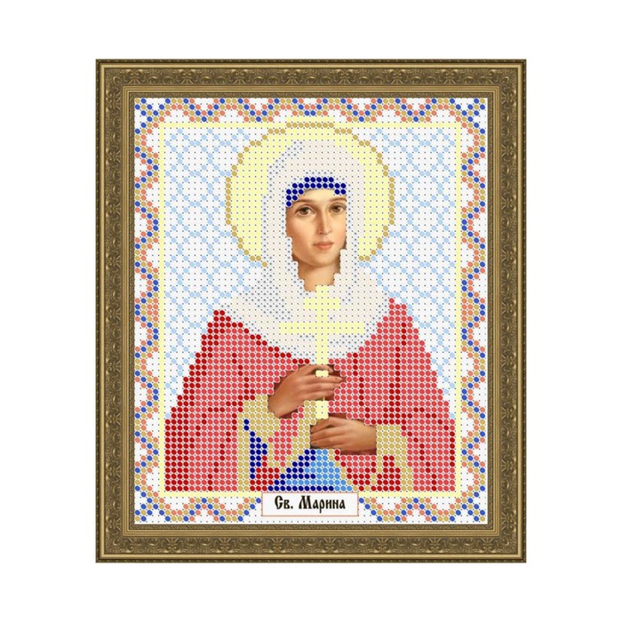 Схема для вышивки бисером "Святая Марина"