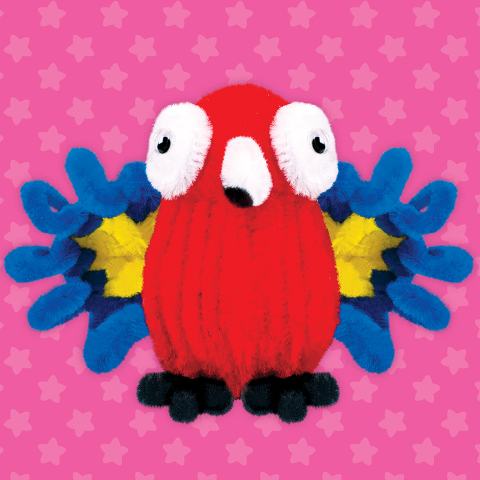 Игрушка из меховых палочек "Попугай"