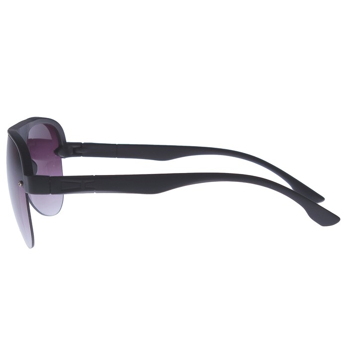 Очки солнцезащитные Авиаторы. Оправа чёрная сплошная в крапинку, линзы фиолетовые, 14х4х5 см
