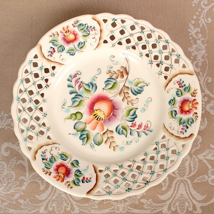 Тарелка «Наташа», 26,3×26,3×4,5 см, 1 сорт