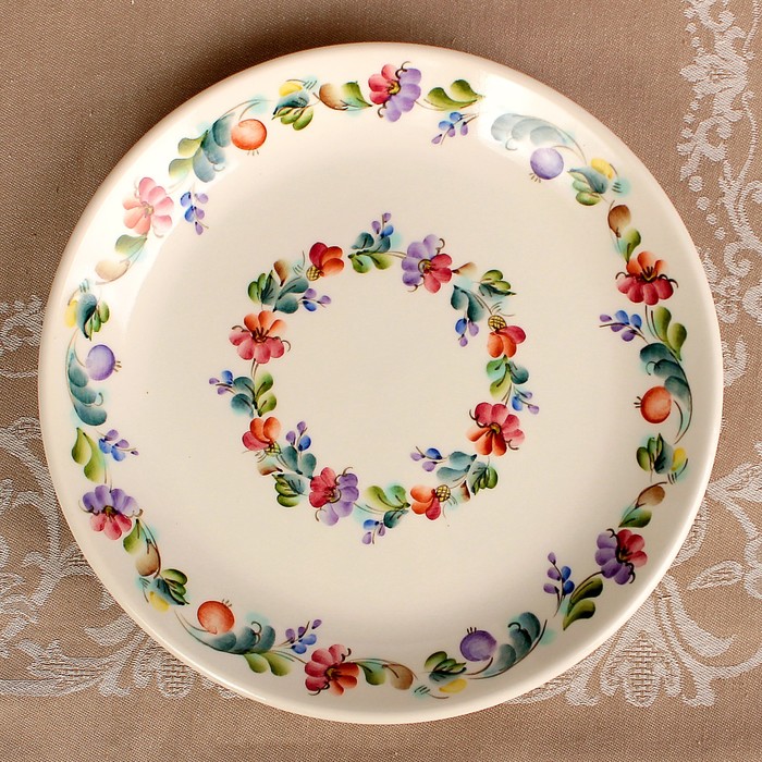 Блюдо «Лазурное», 25×25×2,8 см, 1 сорт