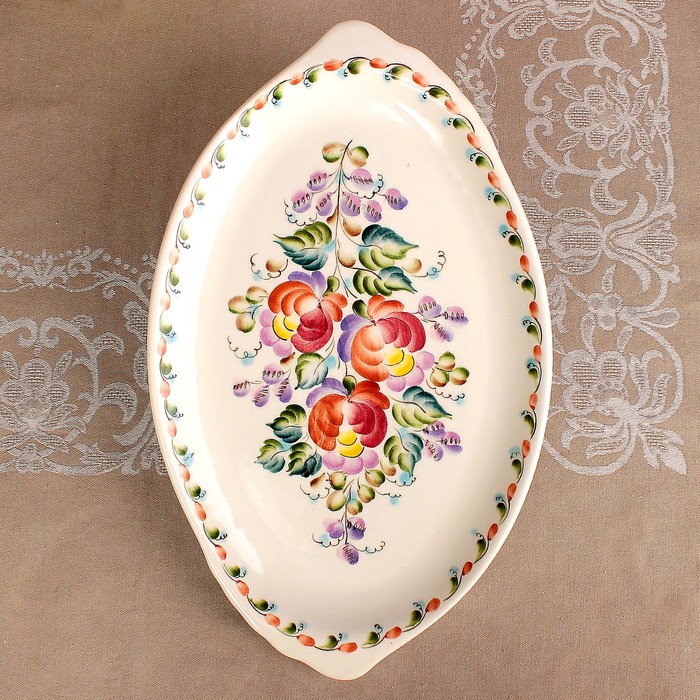 Блюдо «Разлив», 39,5х24х2,5 см, 1 сорт