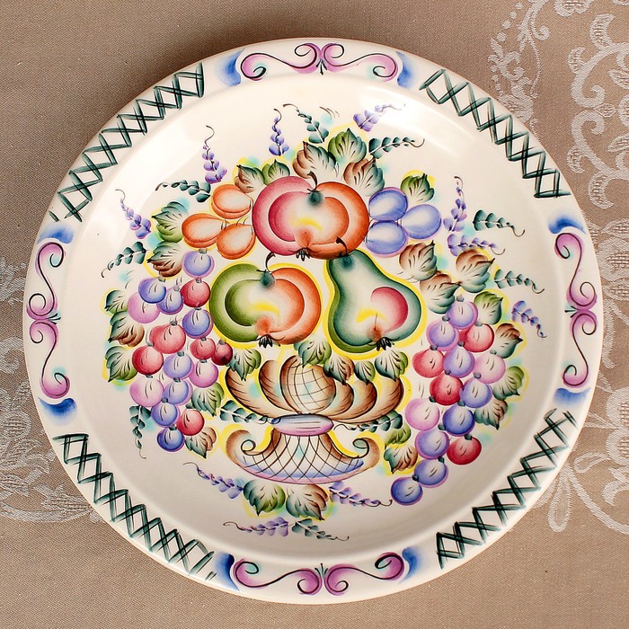 Блюдо «Край донской», фрукты, 31,5х4,5 см, 1 сорт