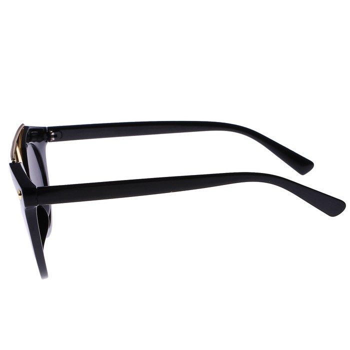 Очки солнцезащитные Round. Оправа с металлическими вставками, оправа и линзы микс, 4х14х5 см