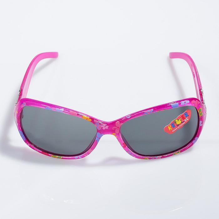 Очки солнцезащитные детские Оверсайз. Оправа двухцветная, вставка косточка, микс, 12.5 см