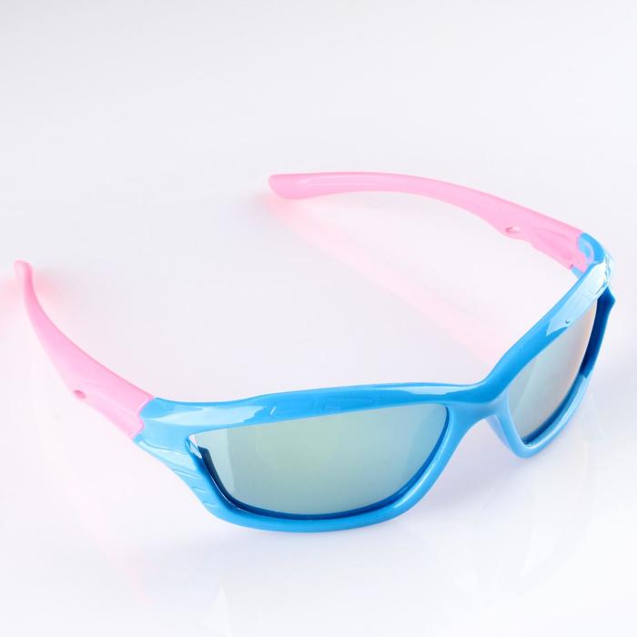 Очки солнцезащитные детские Спорт. Оправа двухцветная с прорезями, микс, 12.5х4.5 см