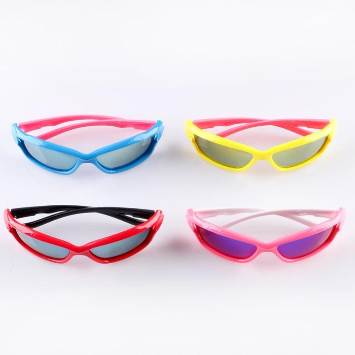 Очки солнцезащитные детские Спорт. Оправа двухцветная с прорезями, микс, 12.5х4.5 см