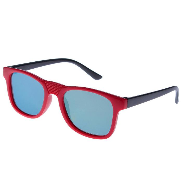 Очки солнцезащитные детские Square. Оправа двухцветная, микс, линзы микс, 12.5х4.5 см