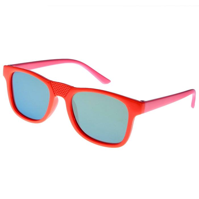 Очки солнцезащитные детские Square. Оправа двухцветная, микс, линзы микс, 12.5х4.5 см