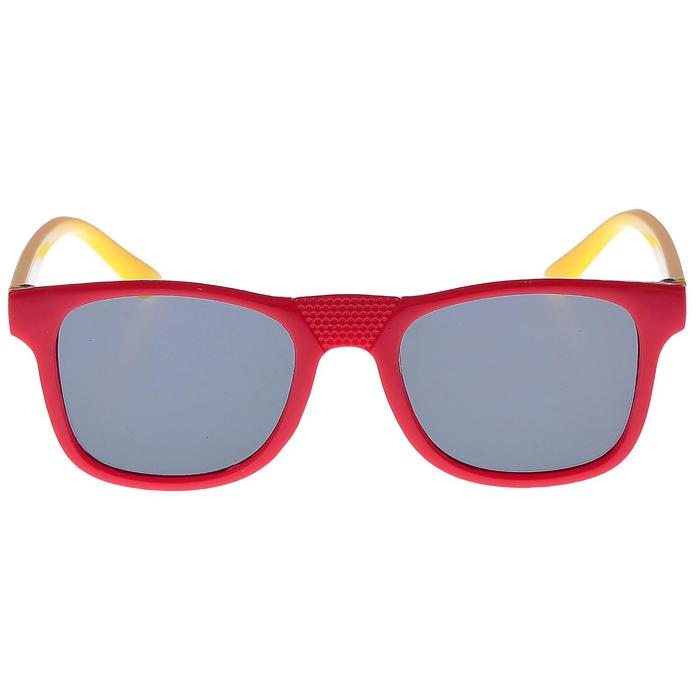 Очки солнцезащитные детские Square. Оправа двухцветная, микс, линзы тёмные, 12.5х4.5 см
