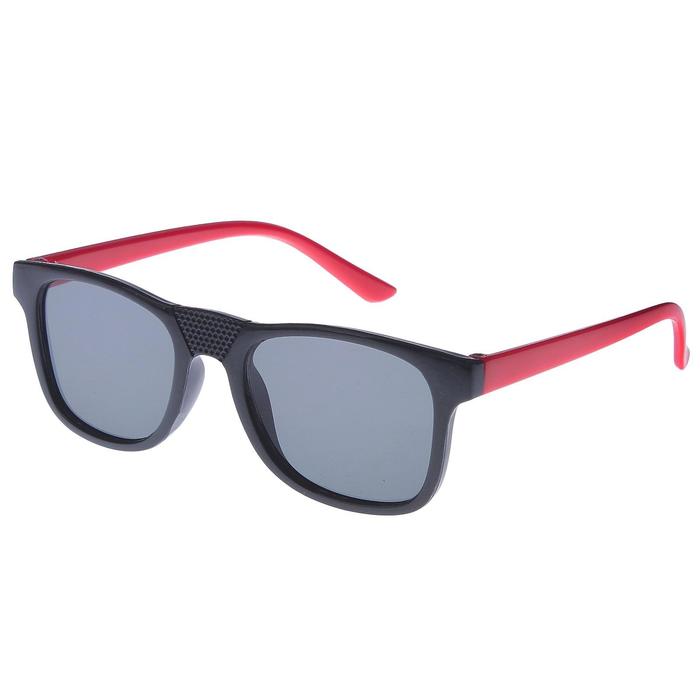 Очки солнцезащитные детские Square. Оправа двухцветная, микс, линзы тёмные, 12.5х4.5 см