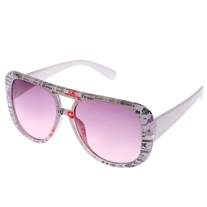 Очки солнцезащитные детские Оверсайз. Оправа «Статья в газете» микс, линзы микс, 12.5х4.5 см