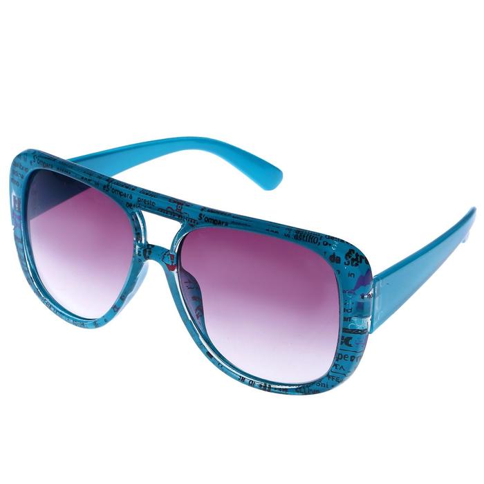 Очки солнцезащитные детские Оверсайз. Оправа «Статья в газете» микс, линзы микс, 12.5х4.5 см