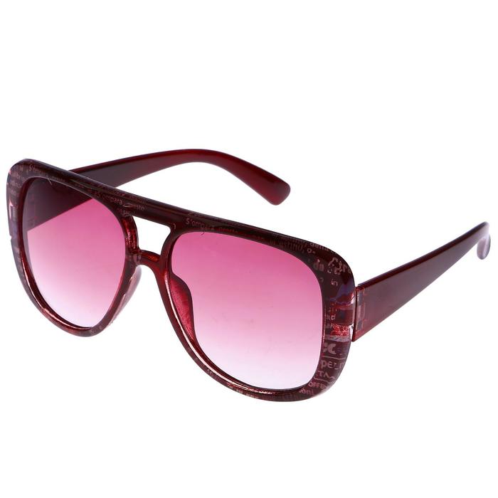 Очки солнцезащитные детские Оверсайз. Оправа «Статья в газете» микс, линзы микс, 12.5х4.5 см