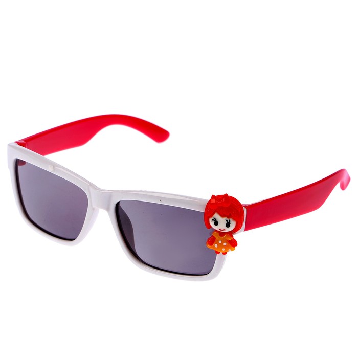 Очки солнцезащитные детские Square. Оправа двухцветная с объёмной фигурой, микс, 12.5х4.5 см