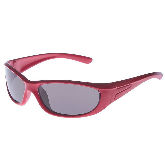 Очки солнцезащитные детские Спорт. Оправа микс, дужки «линии», линзы чёрные, 12.5х4.5 см